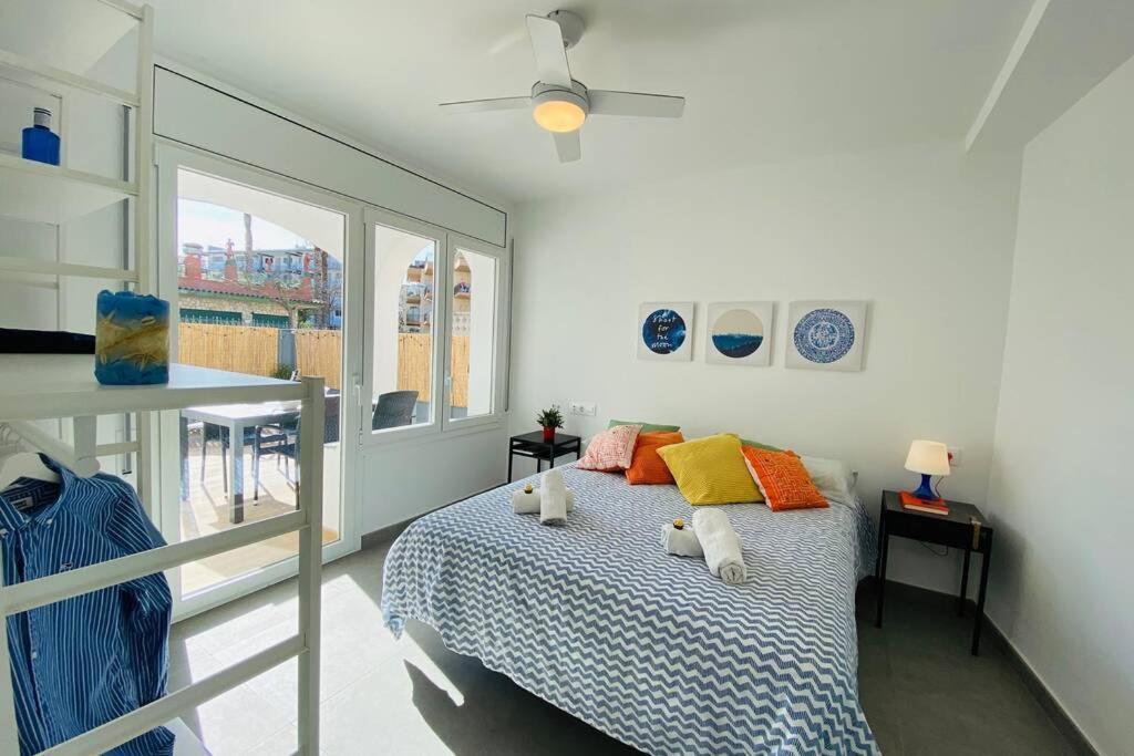 70 M2, Apartamento Cerca De La Playa, Apto Minusvalidos. 罗萨斯 外观 照片